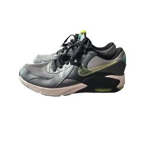 Nike Air Max Excee‎ Power Up Sneakers Boys 7Y Particle Gray Black Lime Green
